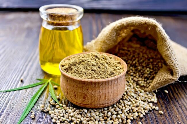 Hemp grain oil