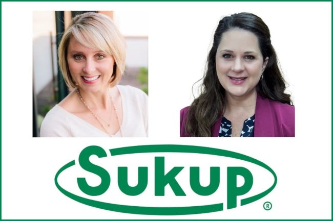 Sukup Renee Hansen external communications manager Jaime Copley advertising manager