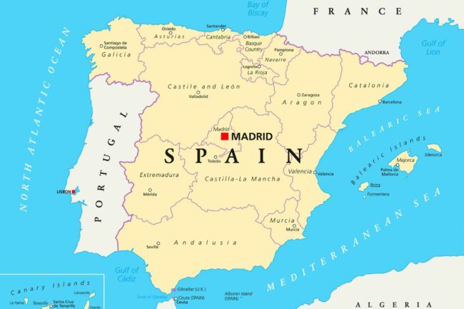 Map of Spain