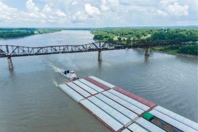 Mississippi River barge