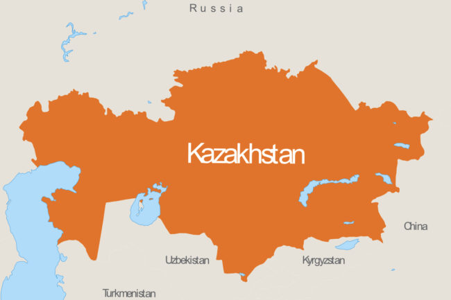 Map of Kazakhstan